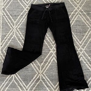 Juicy couture, black, terry cloth sweatpants